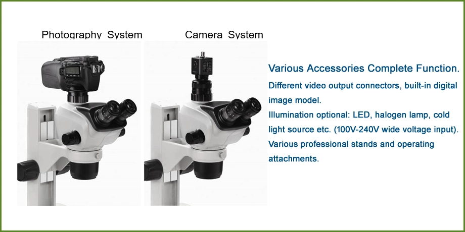 7X-90X Simul Focal Adjustment Trinocular Zoom Stereo Microscope Head (SZseries)