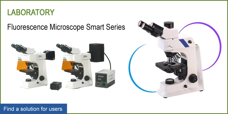 Peak Microscopetrinocular Fluorescence Microscope with Digital Camera for Microscope LED Light