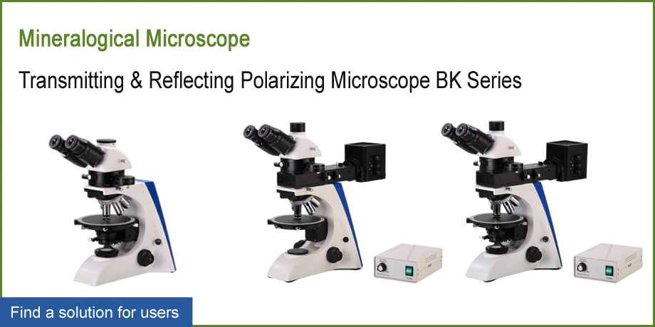 Microscope Polarised Light Microscopy with Polarizing Mechanical Stage