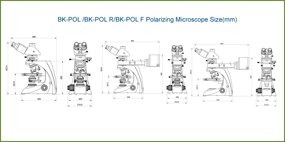 Microscope G1200 Binocular Ore Polarizing Microscope with Bertrand Lens